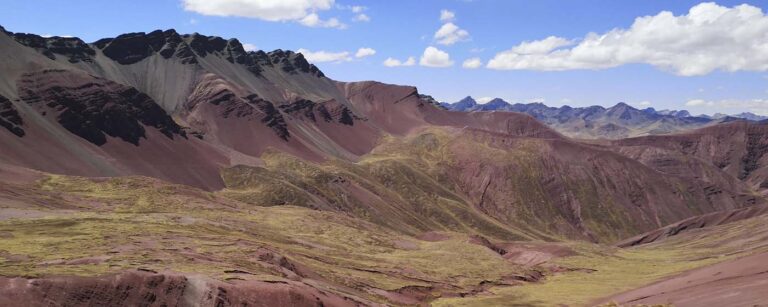 Red Valley and Rainbow Mountain in Peru